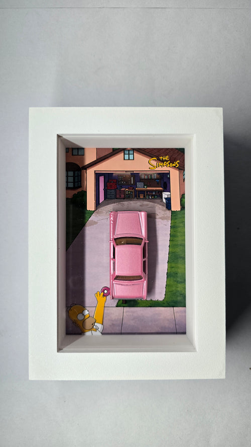 Cuadro Auto Rosa de Homero